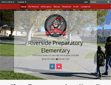 Tablet Screenshot of elementary.riversideprep.net